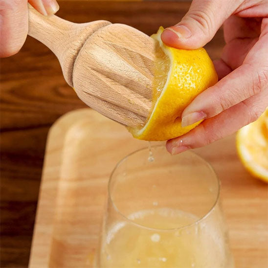 Presse agrume manuel bois citron