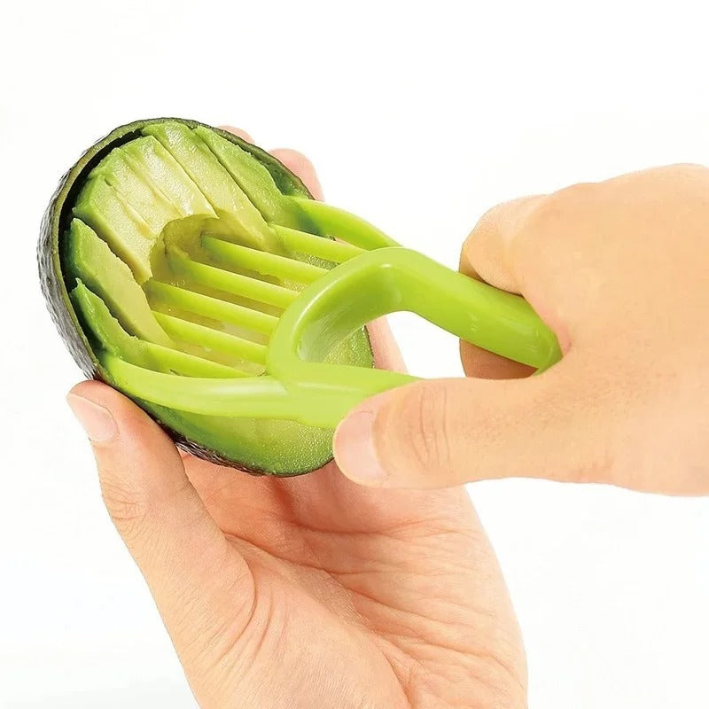 coupe fruit avocat vert