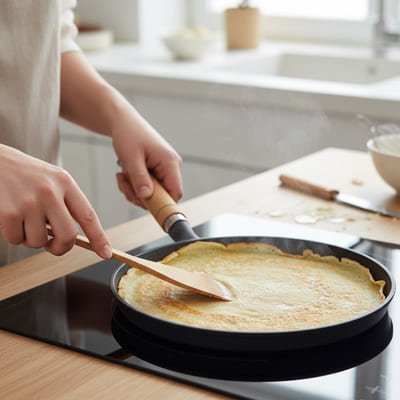 POELE A CREPE en Fonte crepiere