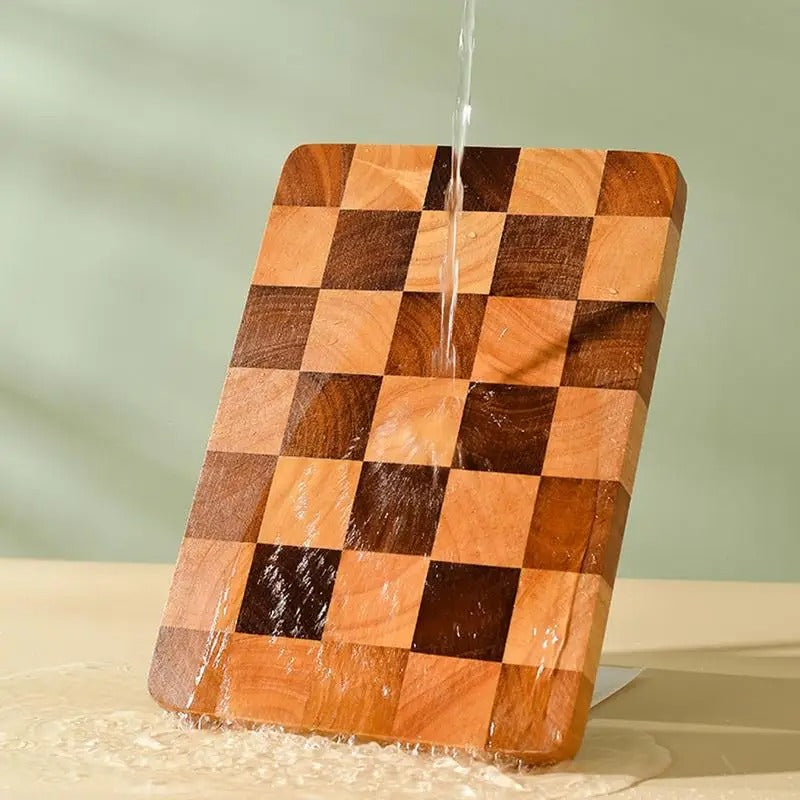 Planche A Decouper Bois Damier rectangle