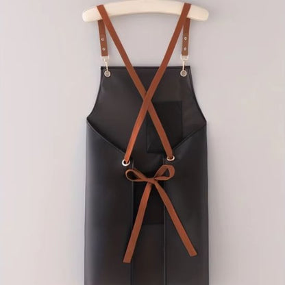 Tablier de cuisine femme noir waterproof