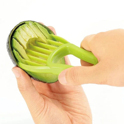 coupe fruit avocat vert